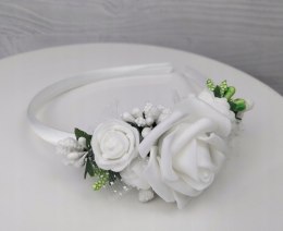 Opaska komunijna, z kwiatami