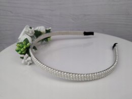 Opaska komunijna, z perełkami