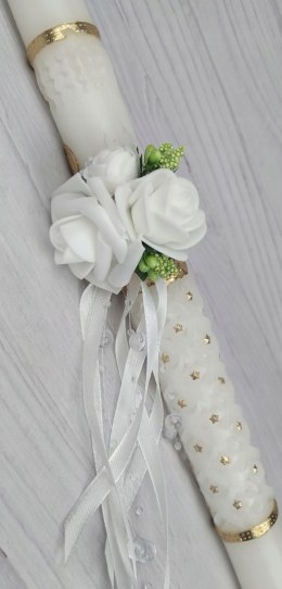 Ozdoba na świecę komunijną, GRATIS okapnik