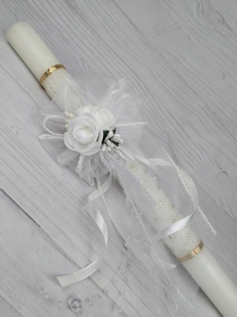 Ozdoba na świecę komunijną, GRATIS okapnik