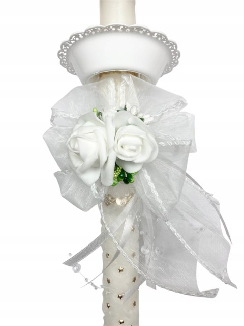 Ozdoba na świecę komunijną, GRATIS okapnik