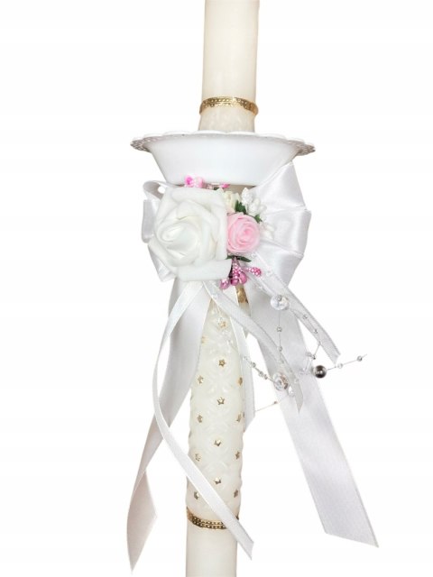 Ozdoba na świecę komunijną, GRATIS okapnik