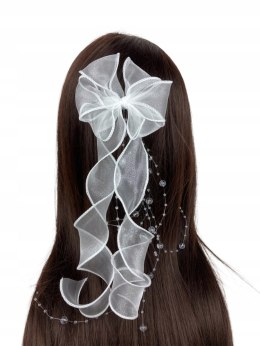 Ozdobna kokarda do wianka komunijnego