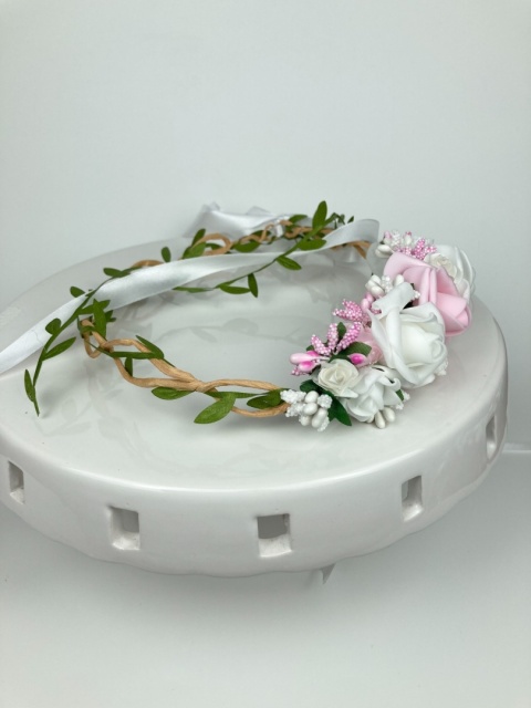 Półwianek komunijny różowy