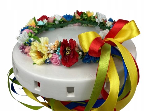 Wianek regionalny, ludowy z polnych kwiatów