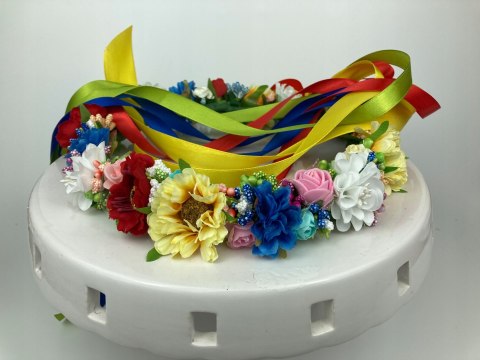 Wianek regionalny, ludowy z polnych kwiatów