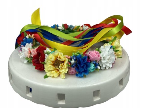 Wianek regionalny, ludowy z polnych kwiatów