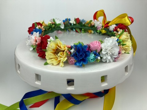 Wianek regionalny, ludowy z polnych kwiatów